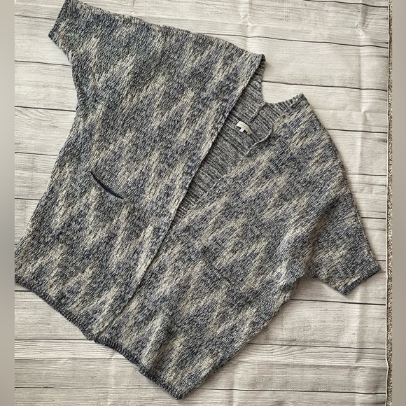 Lucky Brand Oversized Open Front Knit Cardigan - Picture 1 of 11